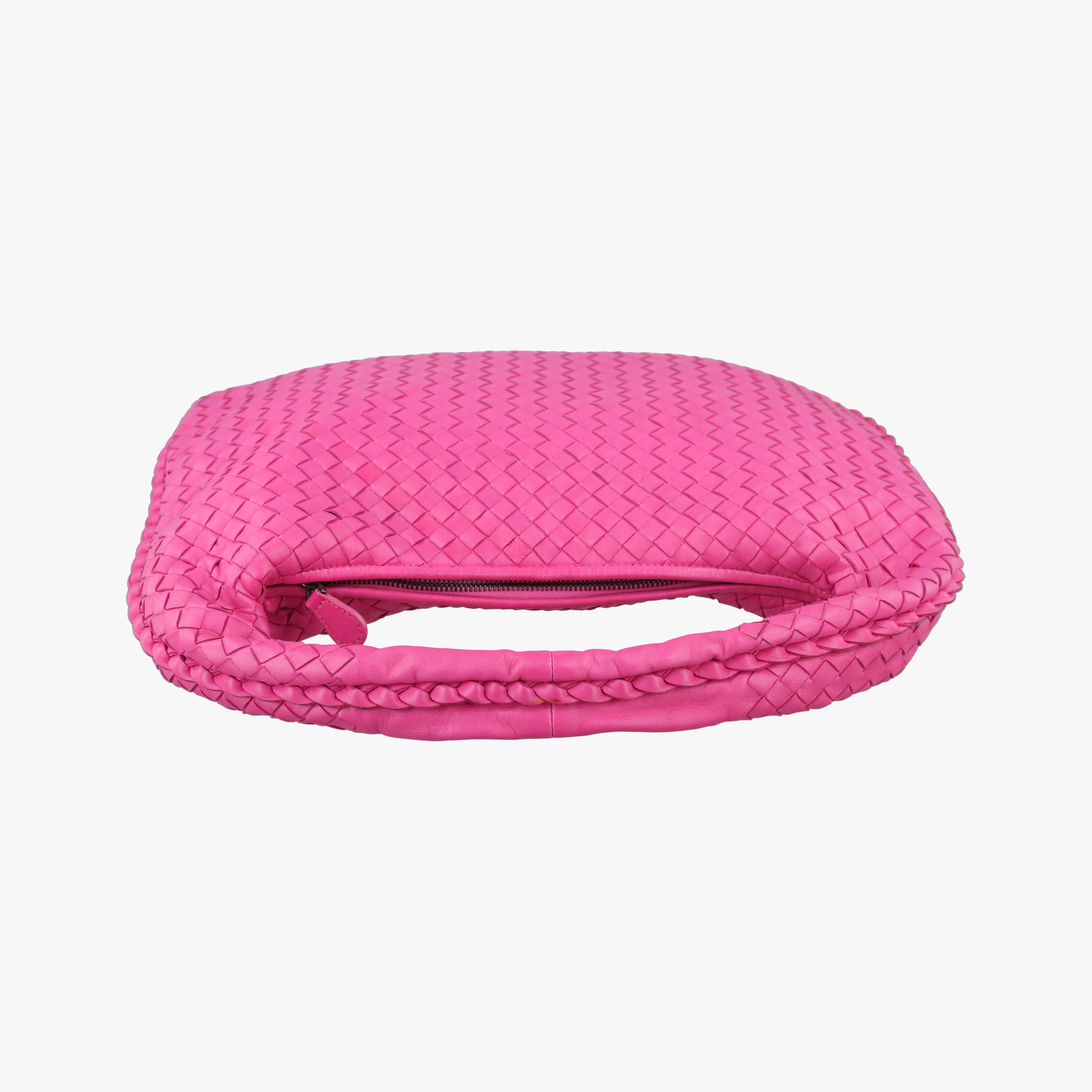 Pre-owned Bottega Veneta Intrecciato Rose lambskin  handbag | stylenewstar
