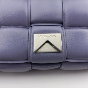 Pre-owned Bottega Veneta Padded Cassette Purple lambskin  shoulderbag | stylenewstar