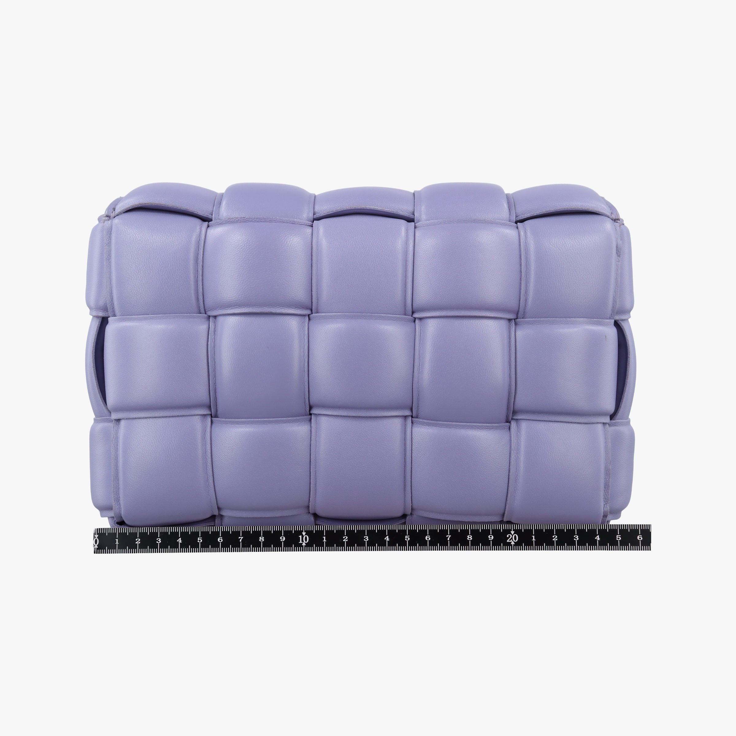 Pre-owned Bottega Veneta Padded Cassette Purple lambskin  shoulderbag | stylenewstar