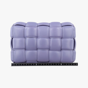 Pre-owned Bottega Veneta Padded Cassette Purple lambskin  shoulderbag | stylenewstar