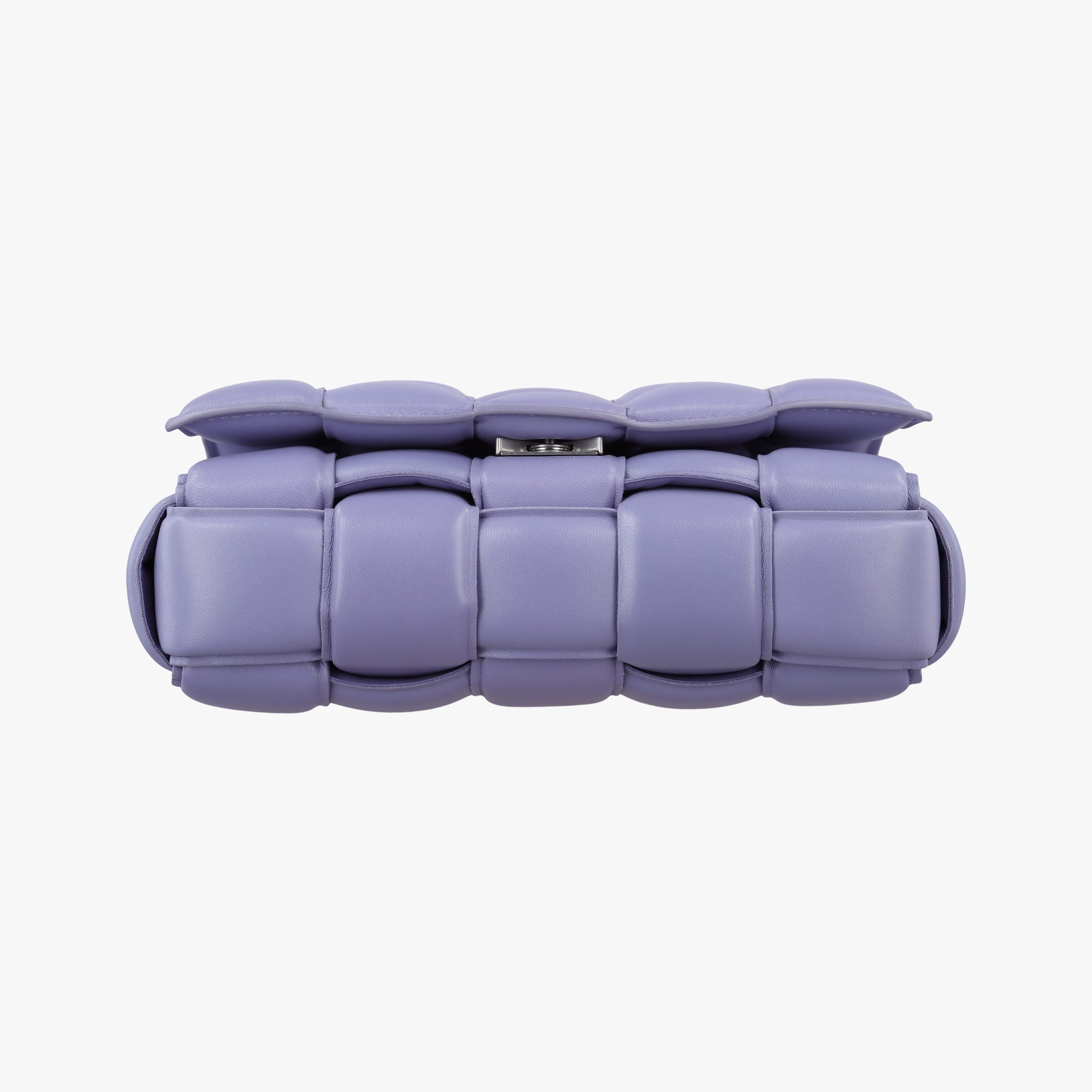 Pre-owned Bottega Veneta Padded Cassette Purple lambskin  shoulderbag | stylenewstar