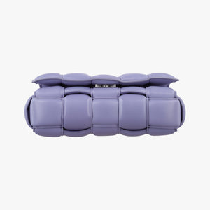 Pre-owned Bottega Veneta Padded Cassette Purple lambskin  shoulderbag | stylenewstar