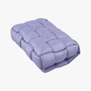 Pre-owned Bottega Veneta Padded Cassette Purple lambskin  shoulderbag | stylenewstar