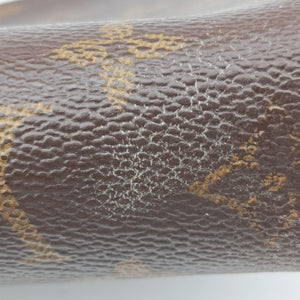 Vintage Louis Vuitton PALLAS Clutch brown×Marine Monogram Canvas×calf leather M41639 shoulderbag | stylenewstar