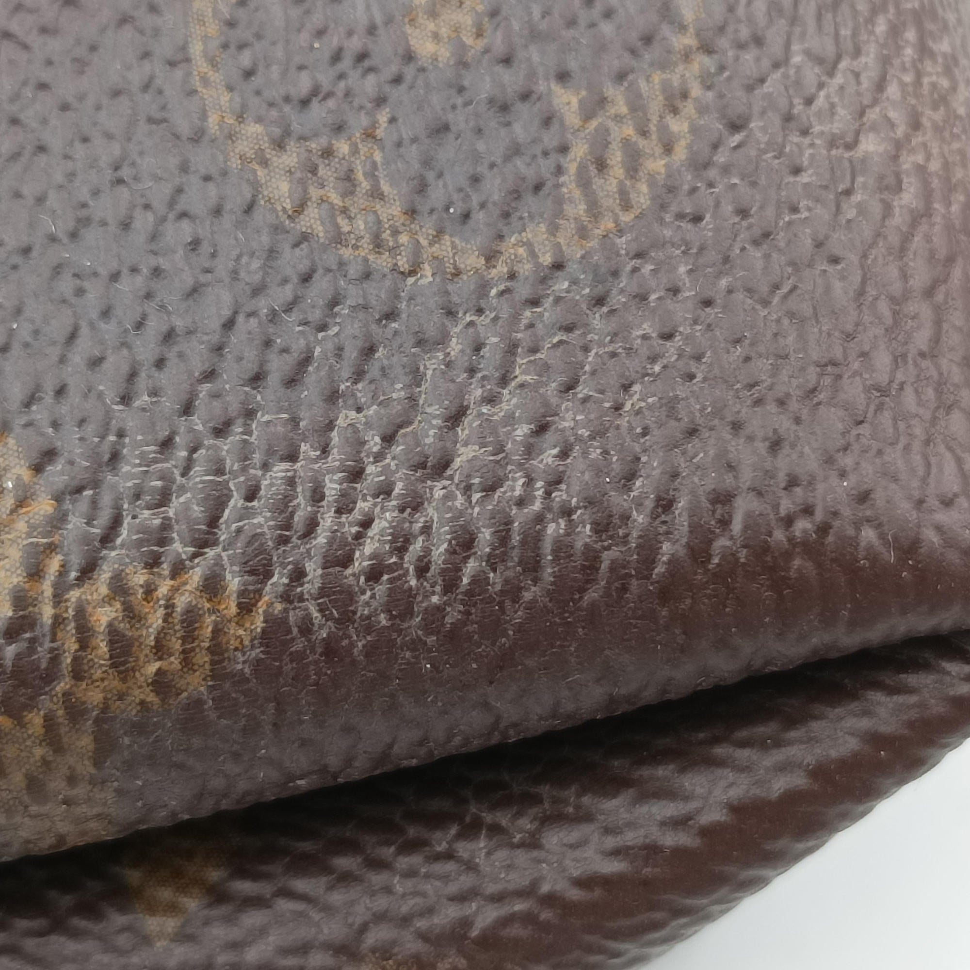 Vintage Louis Vuitton PALLAS Clutch brown×Marine Monogram Canvas×calf leather M41639 shoulderbag | stylenewstar