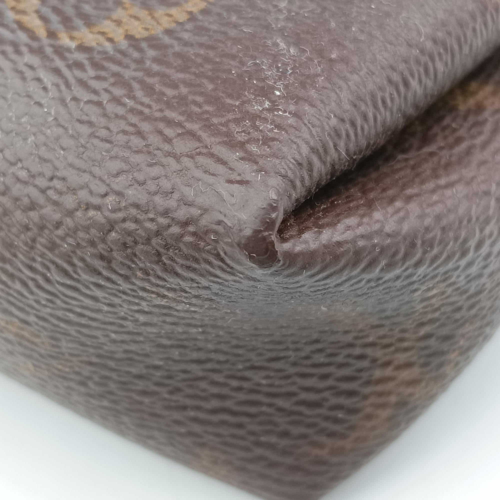 Vintage Louis Vuitton PALLAS Clutch brown×Marine Monogram Canvas×calf leather M41639 shoulderbag | stylenewstar