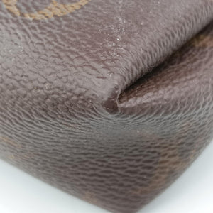 Vintage Louis Vuitton PALLAS Clutch brown×Marine Monogram Canvas×calf leather M41639 shoulderbag | stylenewstar
