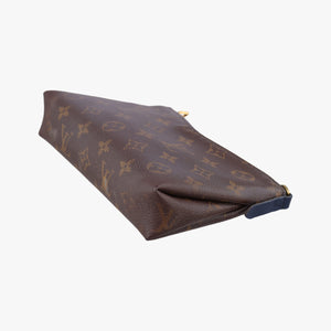 Vintage Louis Vuitton PALLAS Clutch brown×Marine Monogram Canvas×calf leather M41639 shoulderbag | stylenewstar
