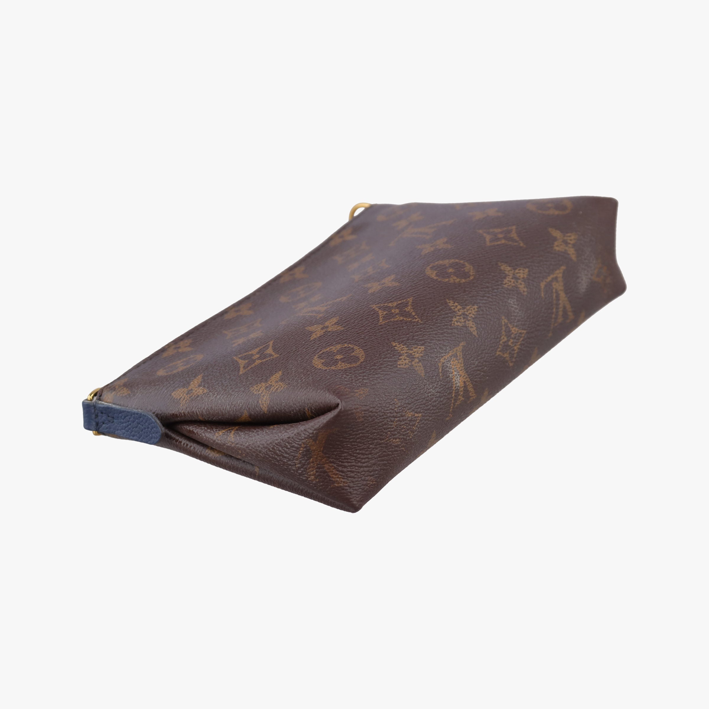 Vintage Louis Vuitton PALLAS Clutch brown×Marine Monogram Canvas×calf leather M41639 shoulderbag | stylenewstar
