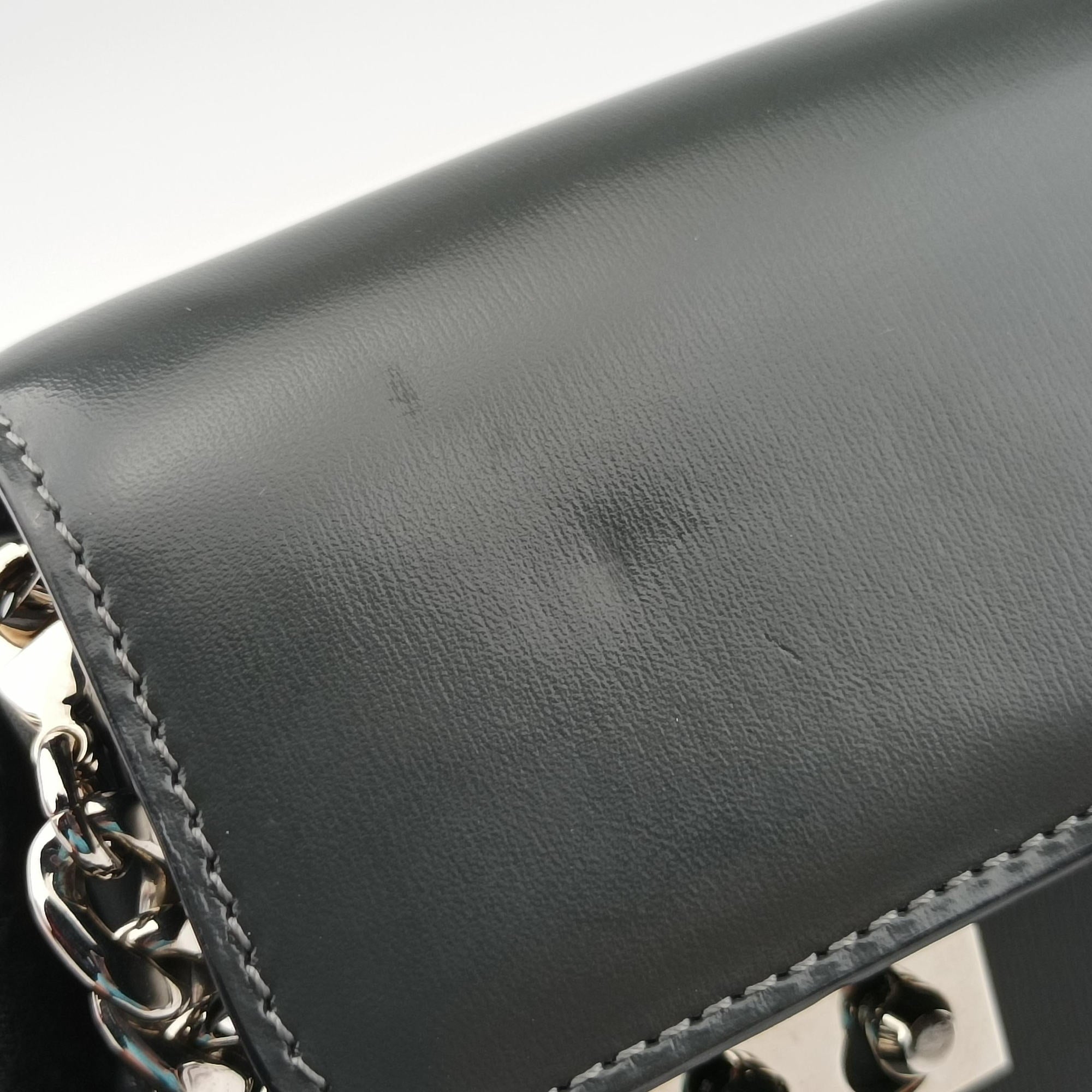 Pre-owned Delvaux Delvaux Tempete Pochette gray Leather  shoulderbag | stylenewstar