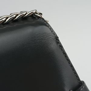 Pre-owned Delvaux Delvaux Tempete Pochette gray Leather  shoulderbag | stylenewstar