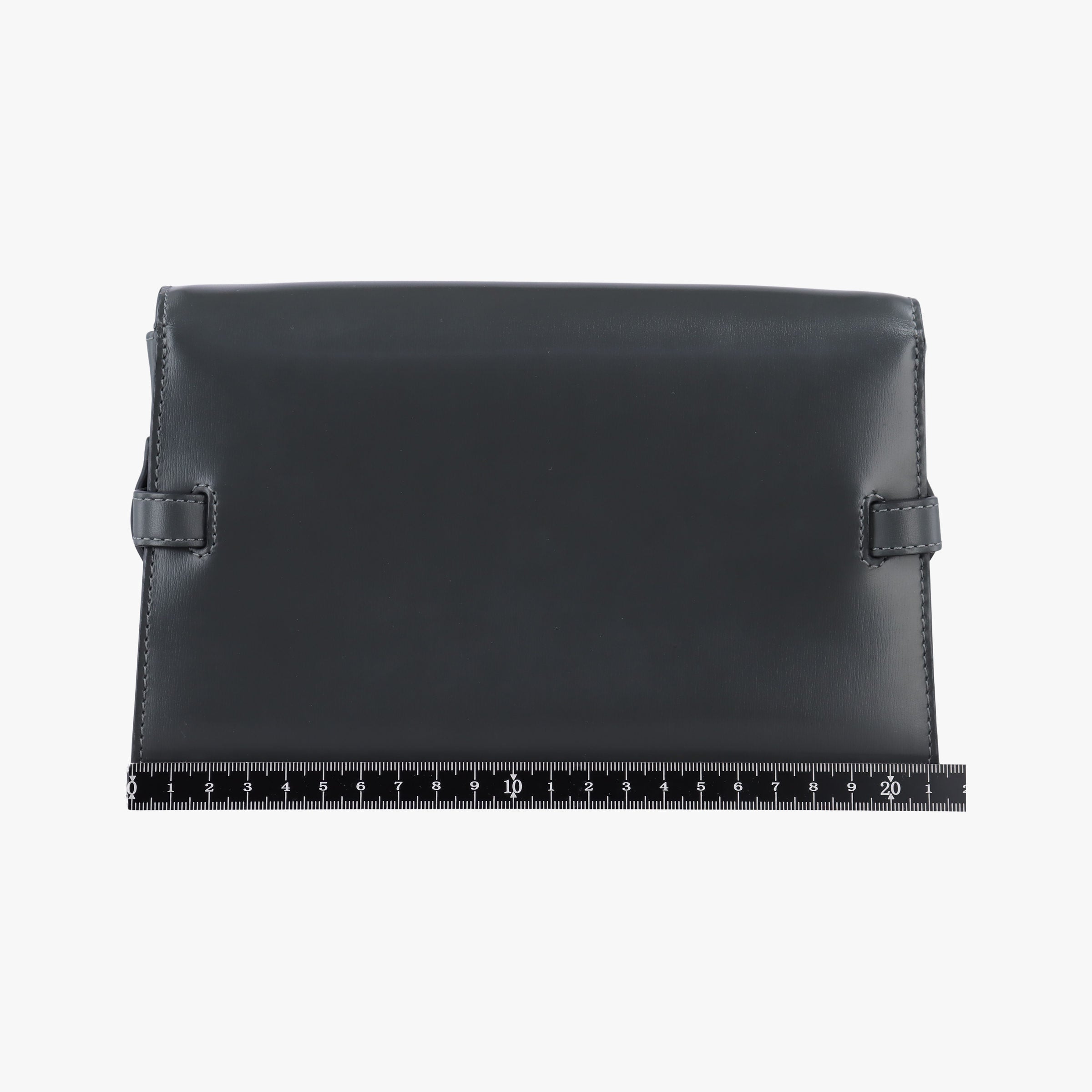 Pre-owned Delvaux Delvaux Tempete Pochette gray Leather  shoulderbag | stylenewstar