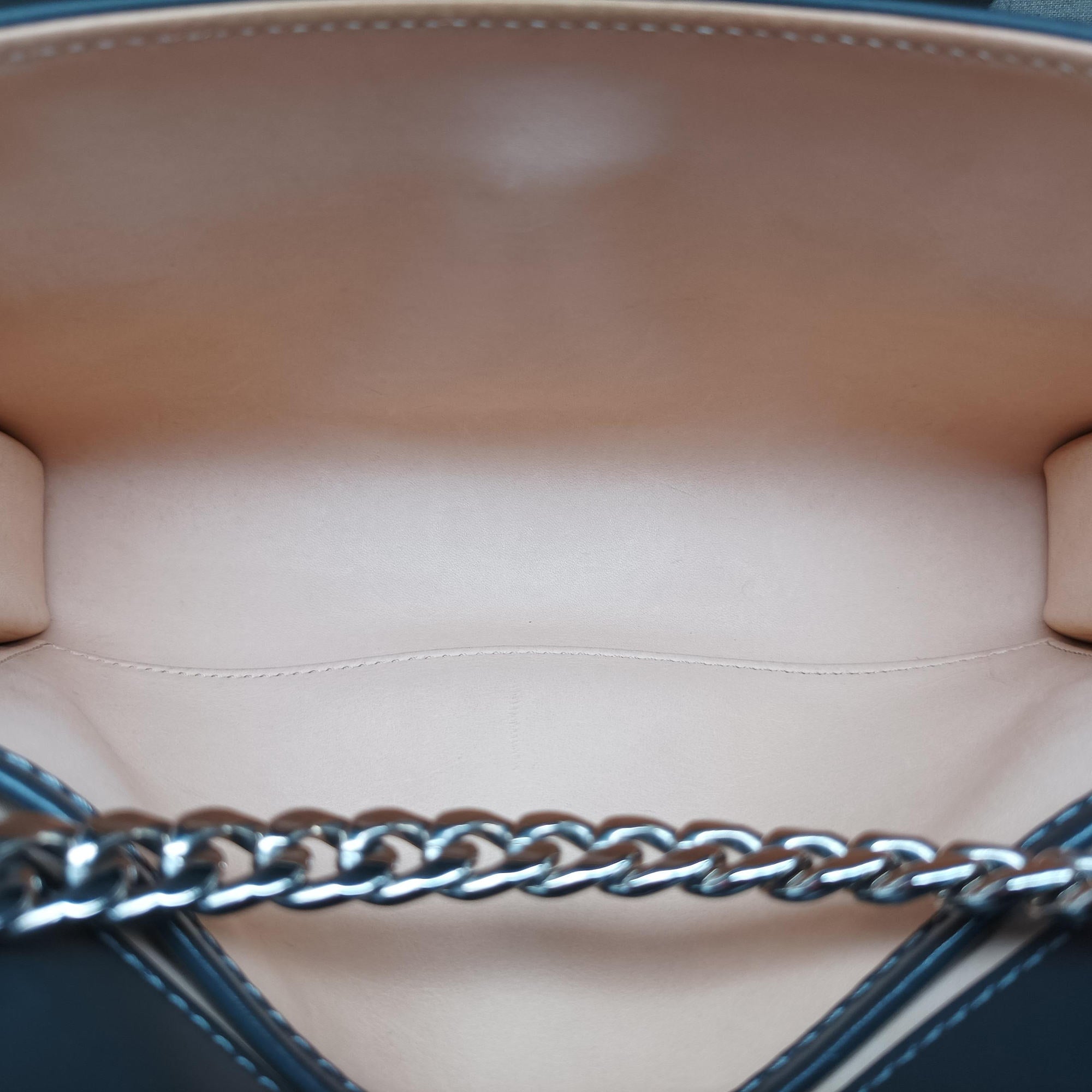 Pre-owned Delvaux Delvaux Tempete Pochette gray Leather  shoulderbag | stylenewstar