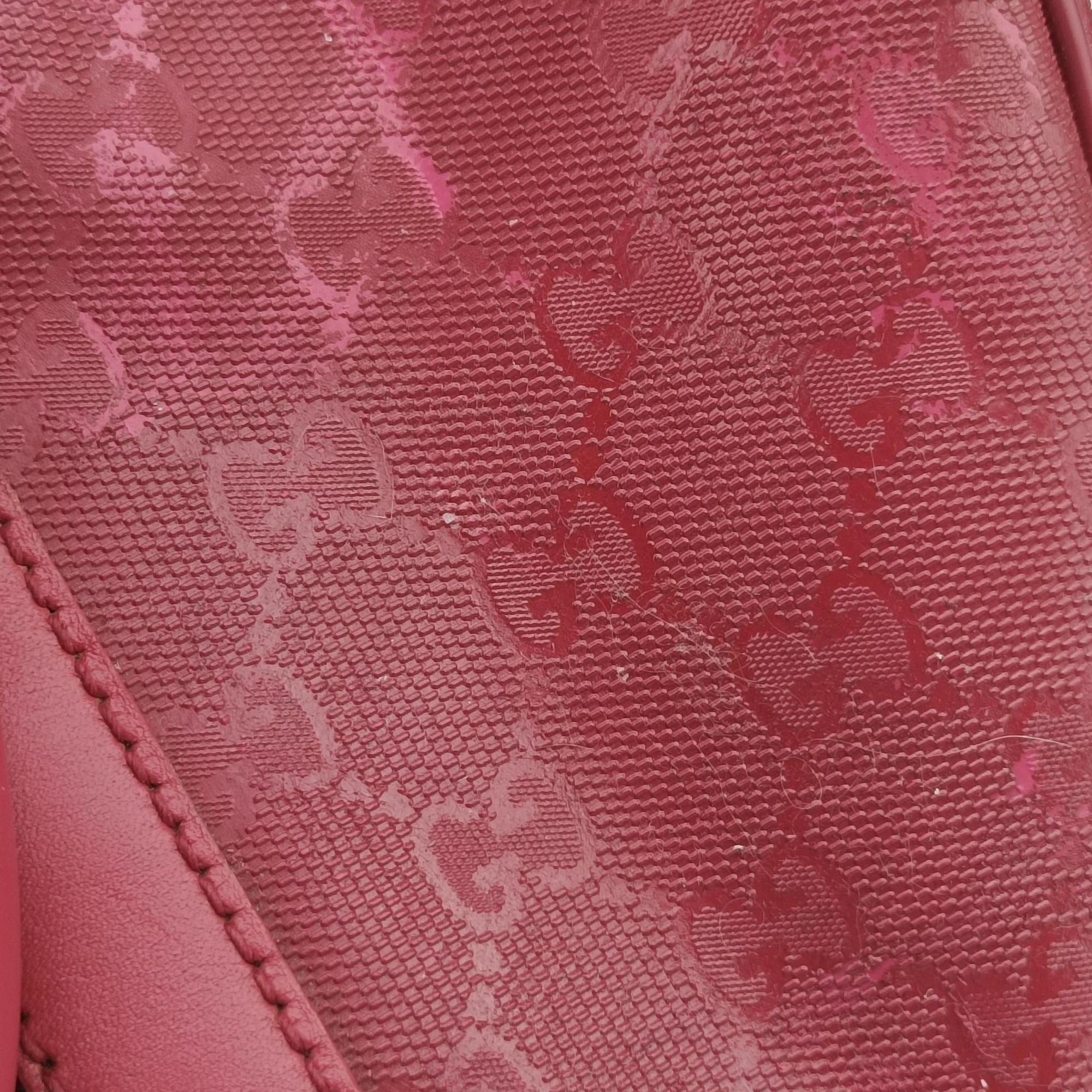 Vintage Gucci GG plus Spring Joy GG Supreme Red PVC coated canvas×Leather 193603 handbag | stylenewstar