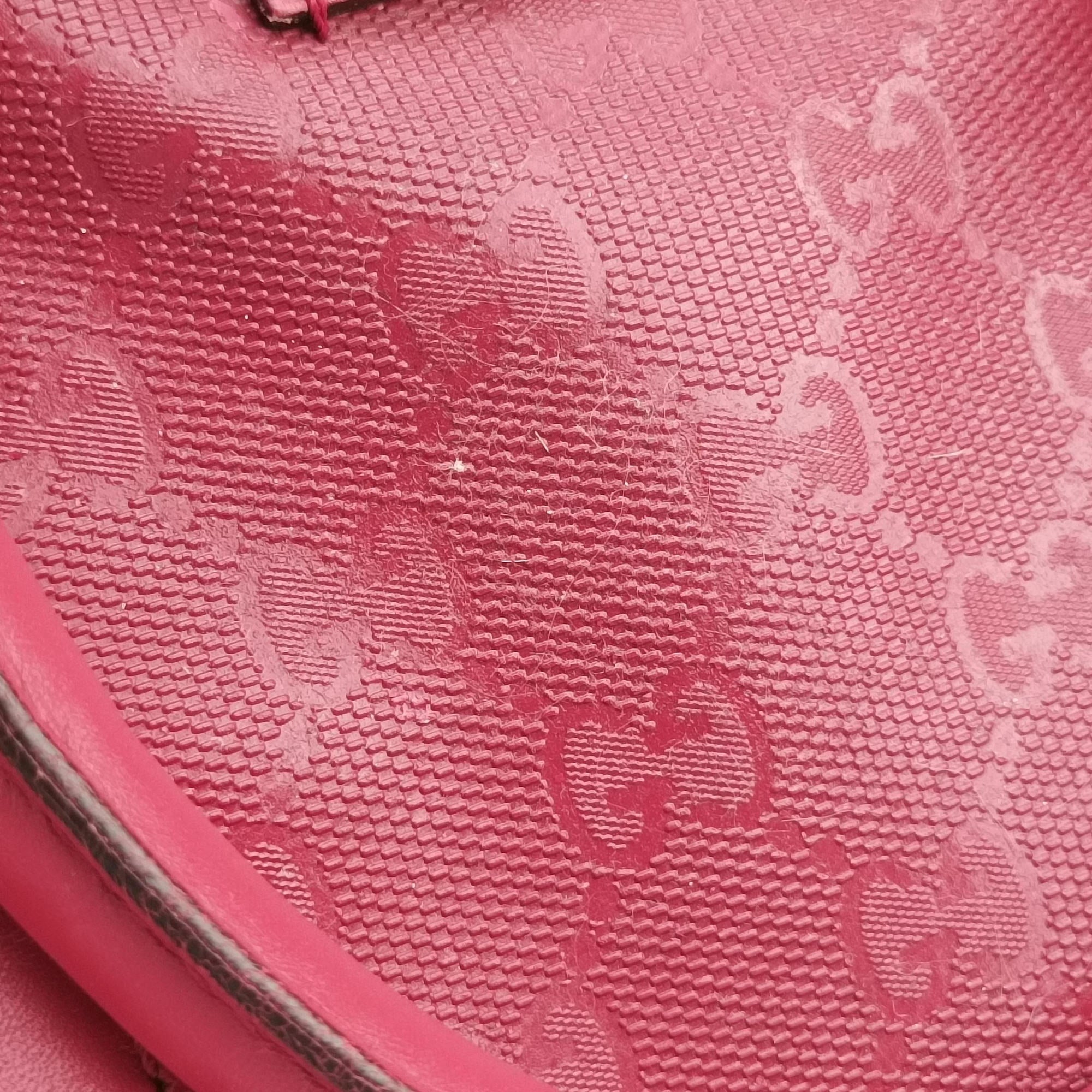 Vintage Gucci GG plus Spring Joy GG Supreme Red PVC coated canvas×Leather 193603 handbag | stylenewstar