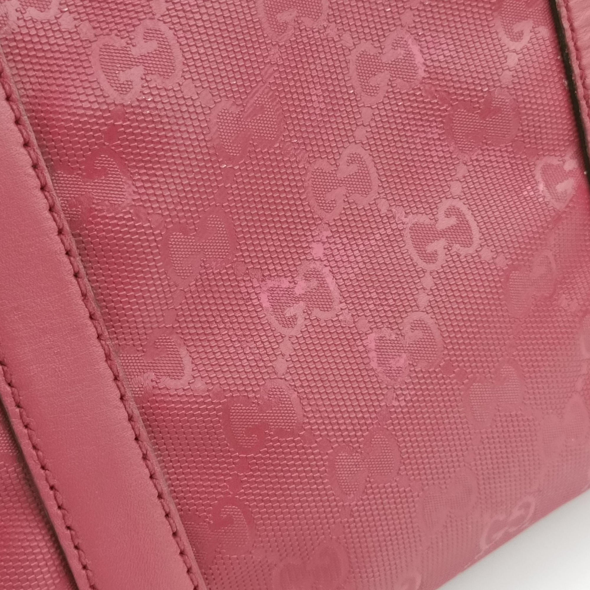 Vintage Gucci GG plus Spring Joy GG Supreme Red PVC coated canvas×Leather 193603 handbag | stylenewstar