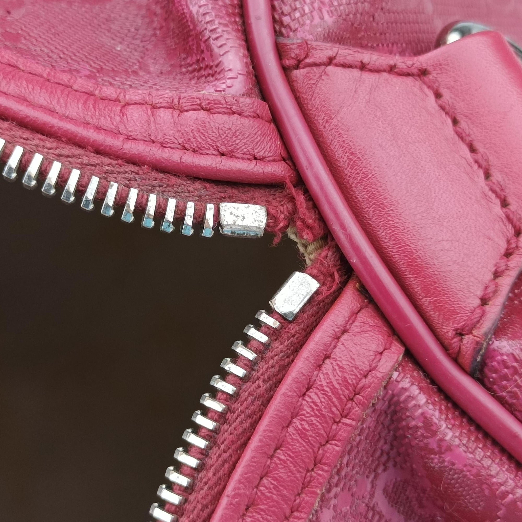 Vintage Gucci GG plus Spring Joy GG Supreme Red PVC coated canvas×Leather 193603 handbag | stylenewstar