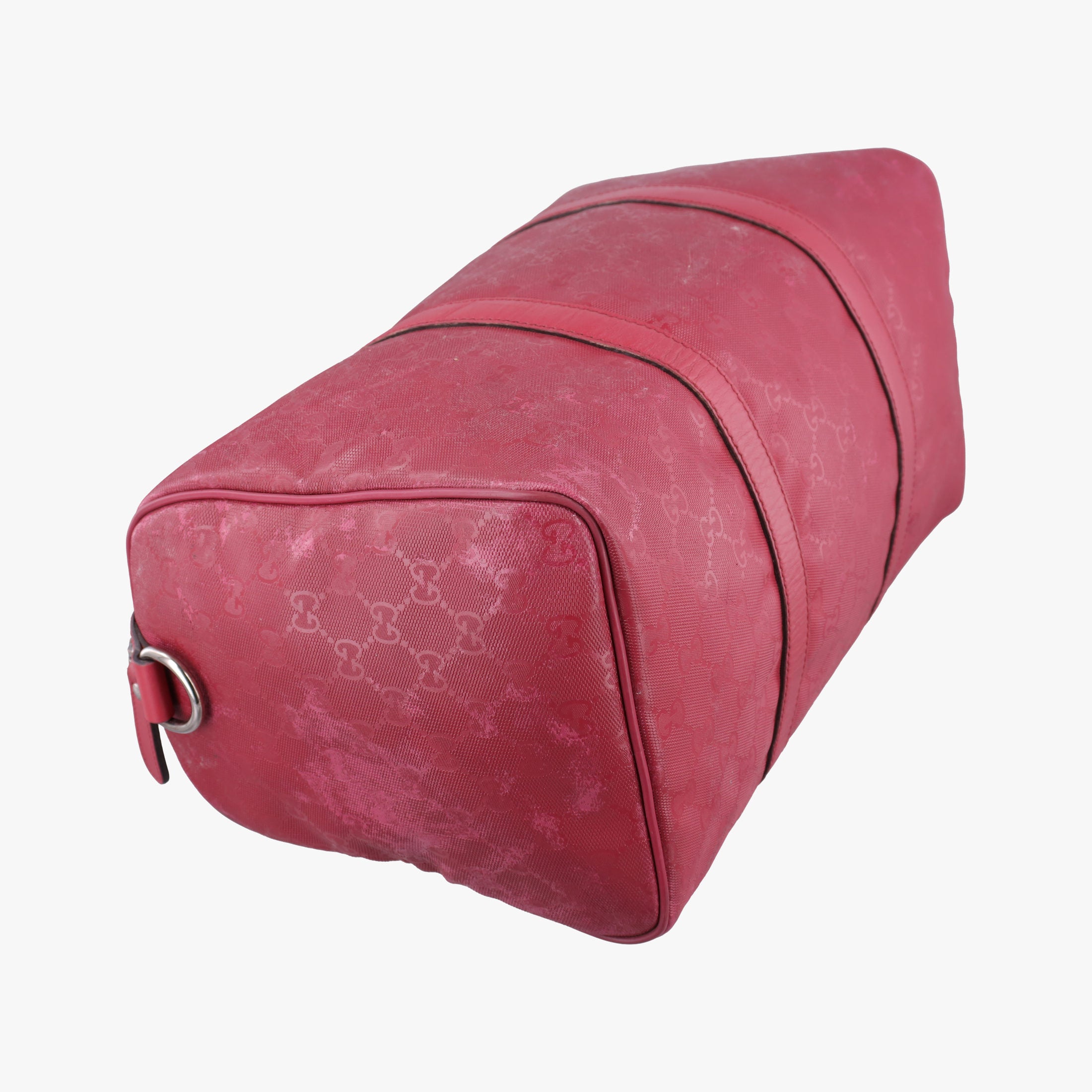 Vintage Gucci GG plus Spring Joy GG Supreme Red PVC coated canvas×Leather 193603 handbag | stylenewstar