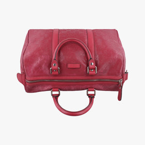 Vintage Gucci GG plus Spring Joy GG Supreme Red PVC coated canvas×Leather 193603 handbag | stylenewstar