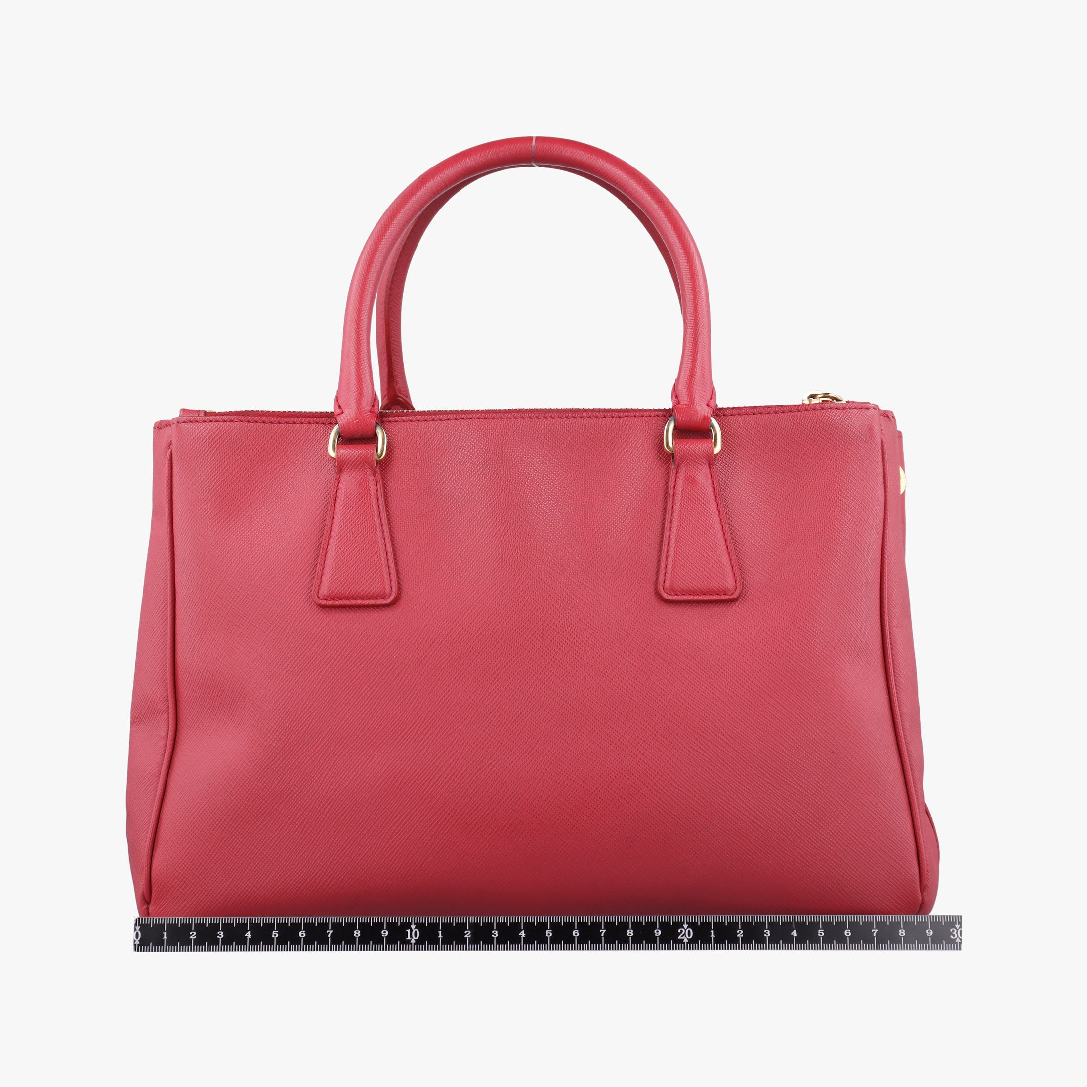 Pre-owned Prada Galleria Red SAFFIANO Leather BN1874 handbag | stylenewstar