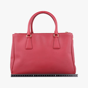 Pre-owned Prada Galleria Red SAFFIANO Leather BN1874 handbag | stylenewstar
