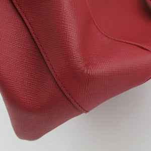 Pre-owned Prada Galleria Red SAFFIANO Leather BN1874 handbag | stylenewstar
