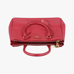 Pre-owned Prada Galleria Red SAFFIANO Leather BN1874 handbag | stylenewstar