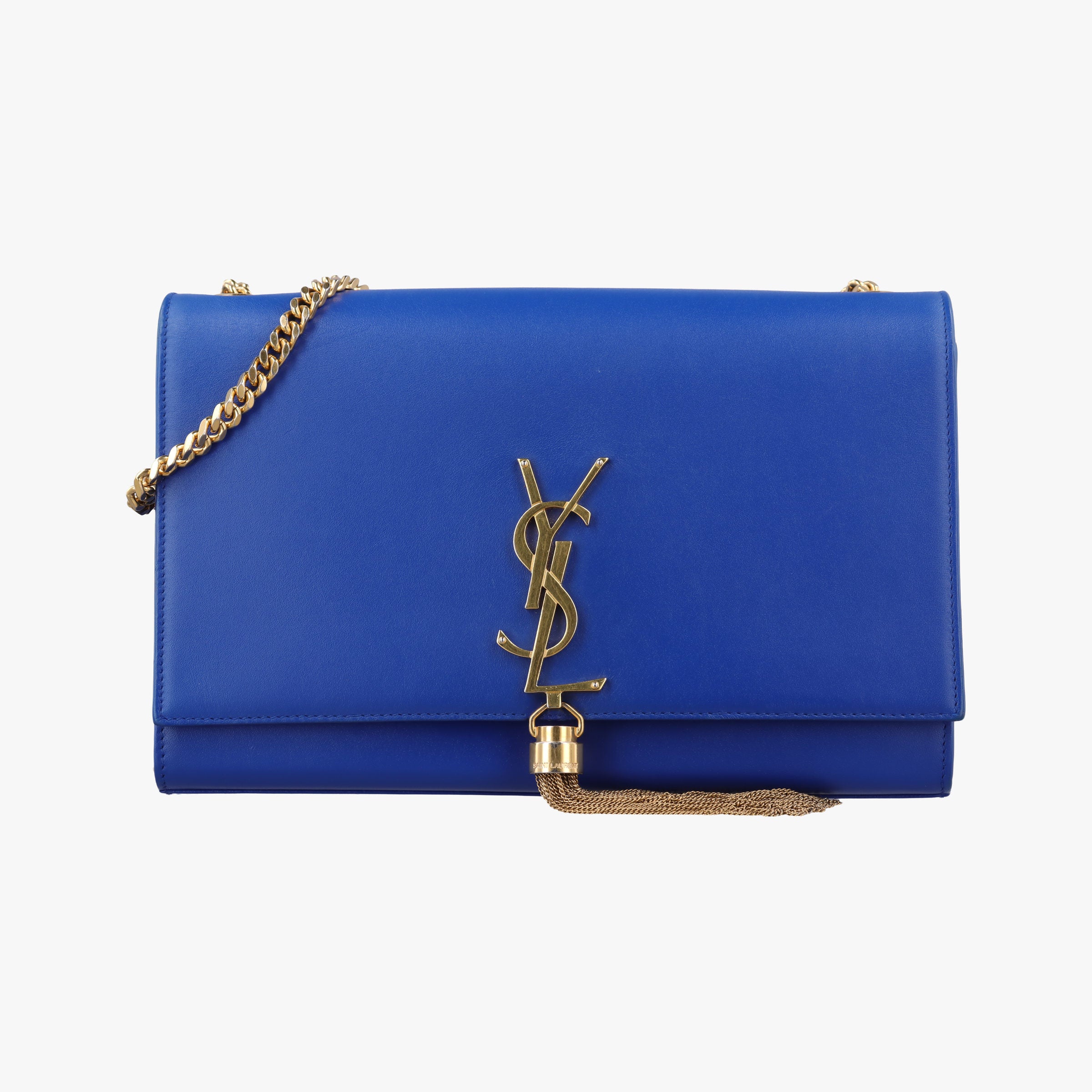 Secondhand Yves Saint Laurent KATE Blue Leather 354119 shoulderbag | stylenewstar