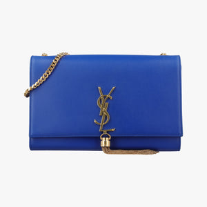 Secondhand Yves Saint Laurent KATE Blue Leather 354119 shoulderbag | stylenewstar