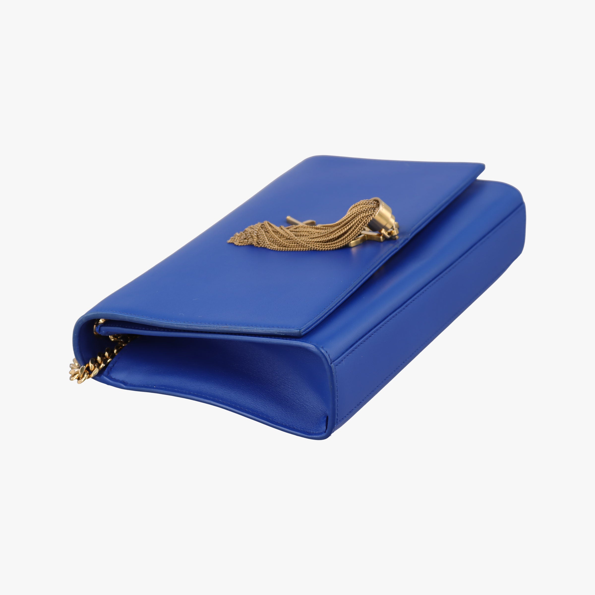Secondhand Yves Saint Laurent KATE Blue Leather 354119 shoulderbag | stylenewstar