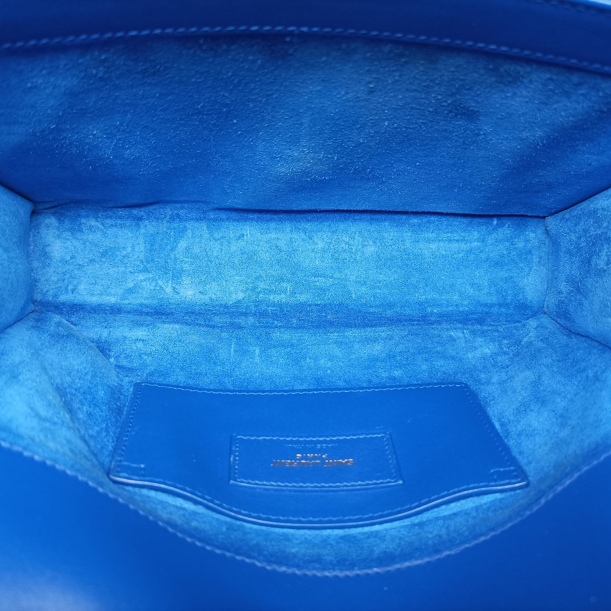 Secondhand Yves Saint Laurent KATE Blue Leather 354119 shoulderbag | stylenewstar