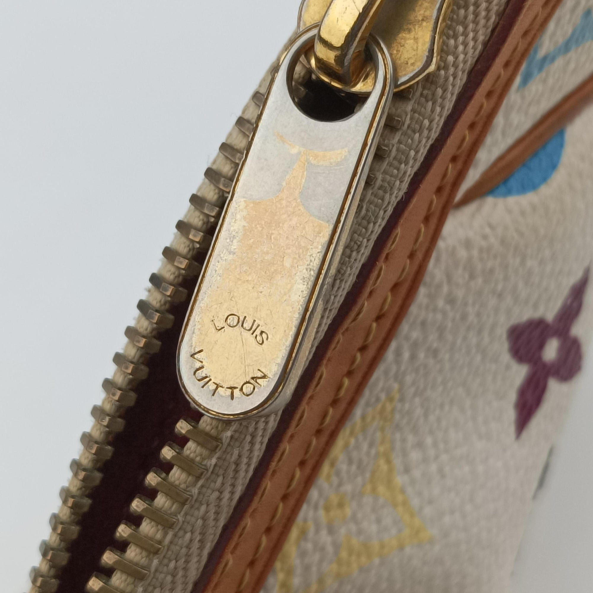 Pre-owned Louis Vuitton Pochette Mira MM Pouch white Monogram Multicolor M60096 handbag | stylenewstar