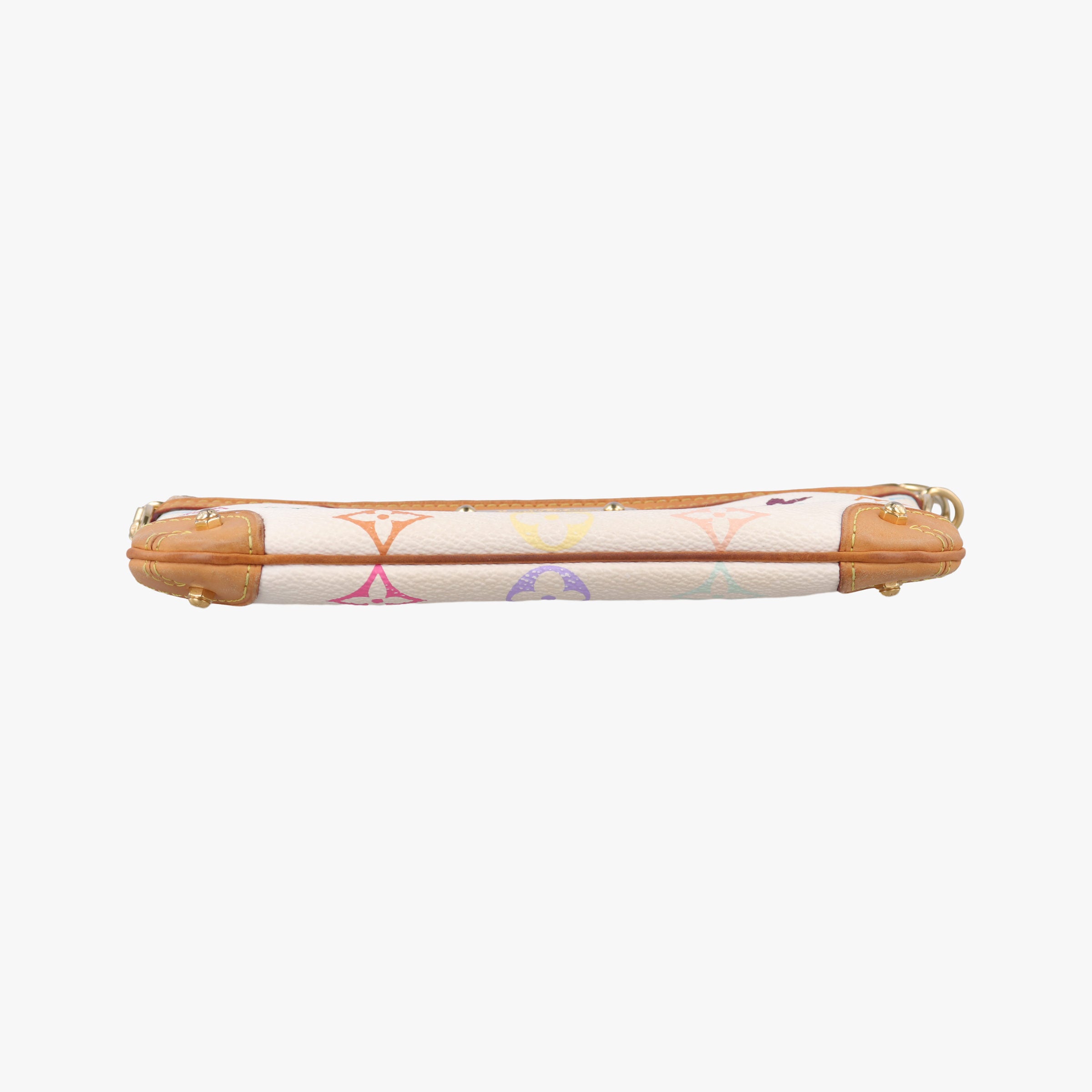 Pre-owned Louis Vuitton Pochette Mira MM Pouch white Monogram Multicolor M60096 handbag | stylenewstar