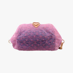 Pre-owned Louis Vuitton Sunshine Rose×multicolor Monogram Denim M93183 shoulderbag | stylenewstar