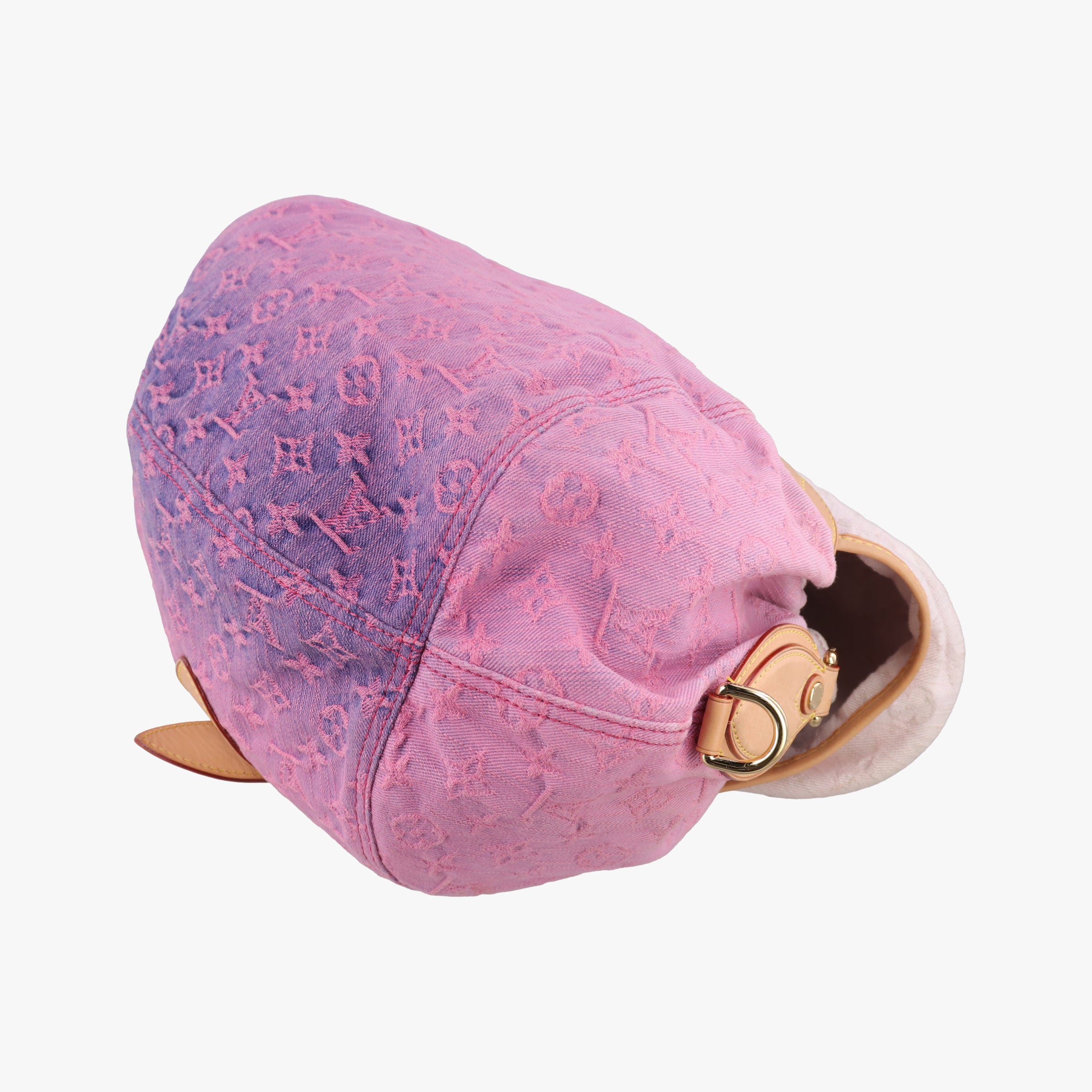Pre-owned Louis Vuitton Sunshine Rose×multicolor Monogram Denim M93183 shoulderbag | stylenewstar