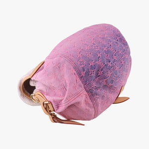 Pre-owned Louis Vuitton Sunshine Rose×multicolor Monogram Denim M93183 shoulderbag | stylenewstar