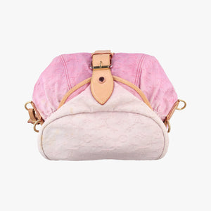 Pre-owned Louis Vuitton Sunshine Rose×multicolor Monogram Denim M93183 shoulderbag | stylenewstar