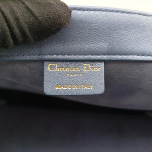 Pre-owned Christian Dior Book Tote Bag Blue leather  handbag | stylenewstar
