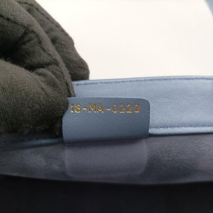Pre-owned Christian Dior Book Tote Bag Blue leather  handbag | stylenewstar