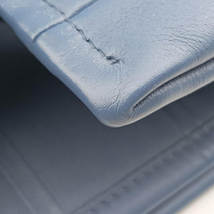 Pre-owned Christian Dior Book Tote Bag Blue leather  handbag | stylenewstar