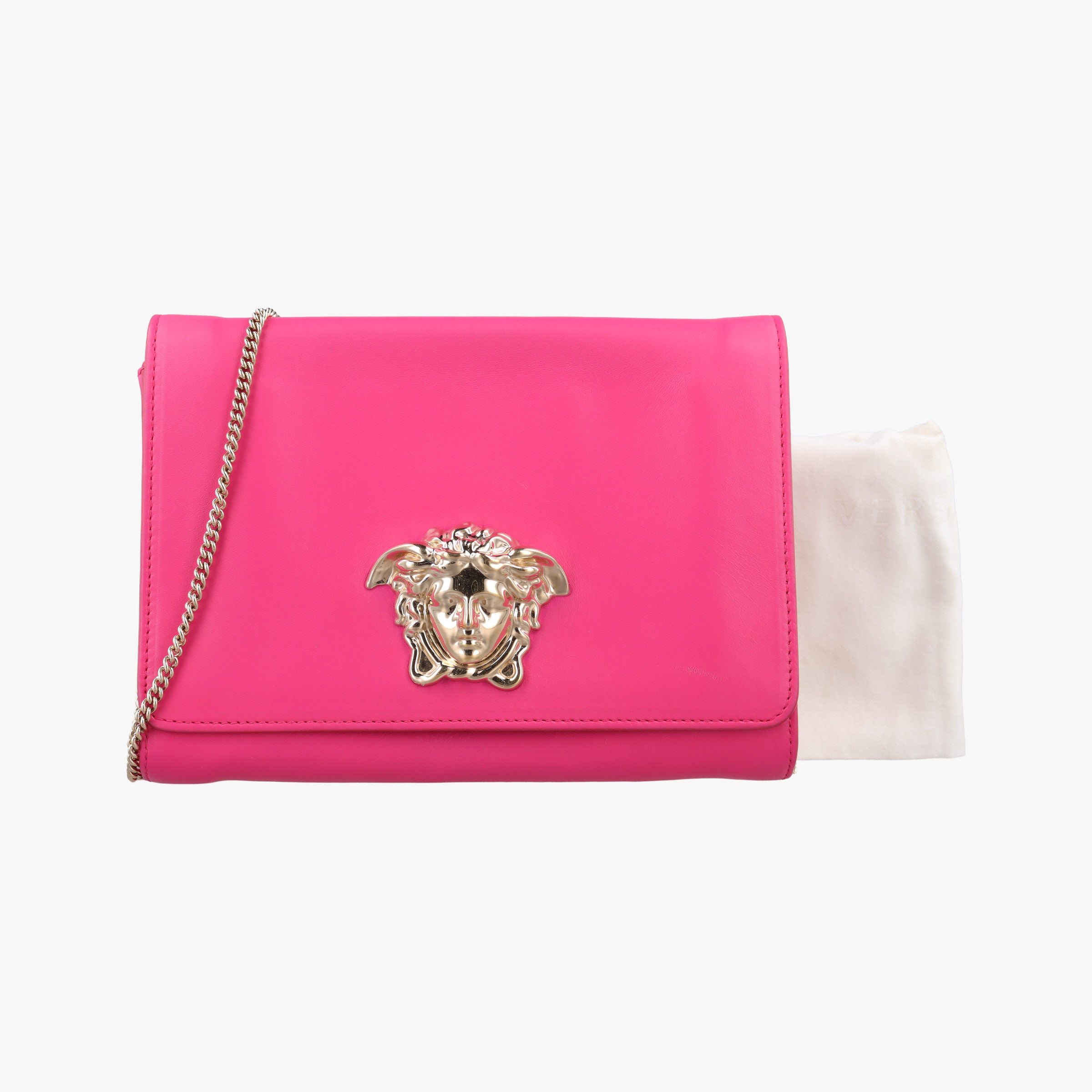 Vintage VERSACE La Medusa Rose Leather  shoulderbag | stylenewstar