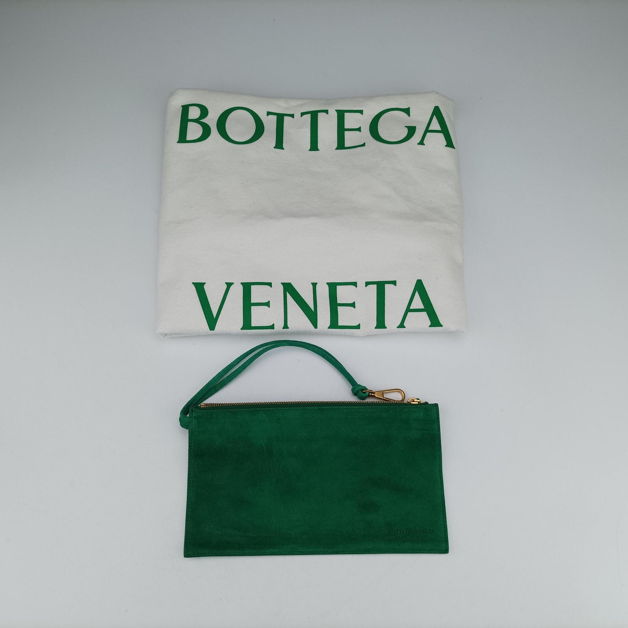 Pre-owned Bottega Veneta THE ARCO Tote Medium Green lambskin  handbag | stylenewstar