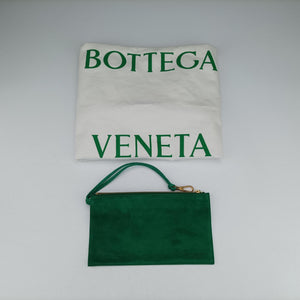 Pre-owned Bottega Veneta THE ARCO Tote Medium Green lambskin  handbag | stylenewstar