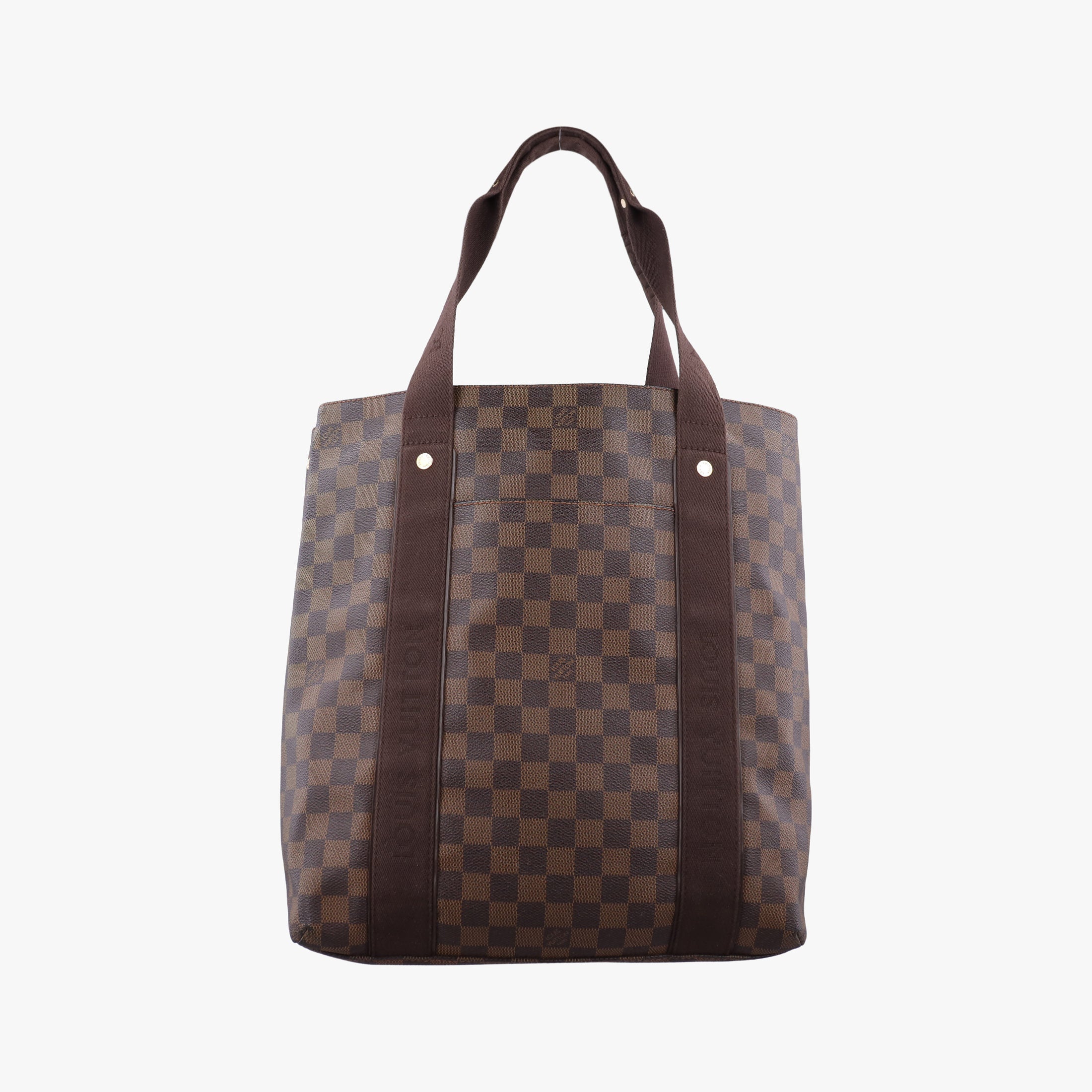 Pre-owned Louis Vuitton Cabas Bobur EBENE Damier Canvas N52006 handbag | stylenewstar