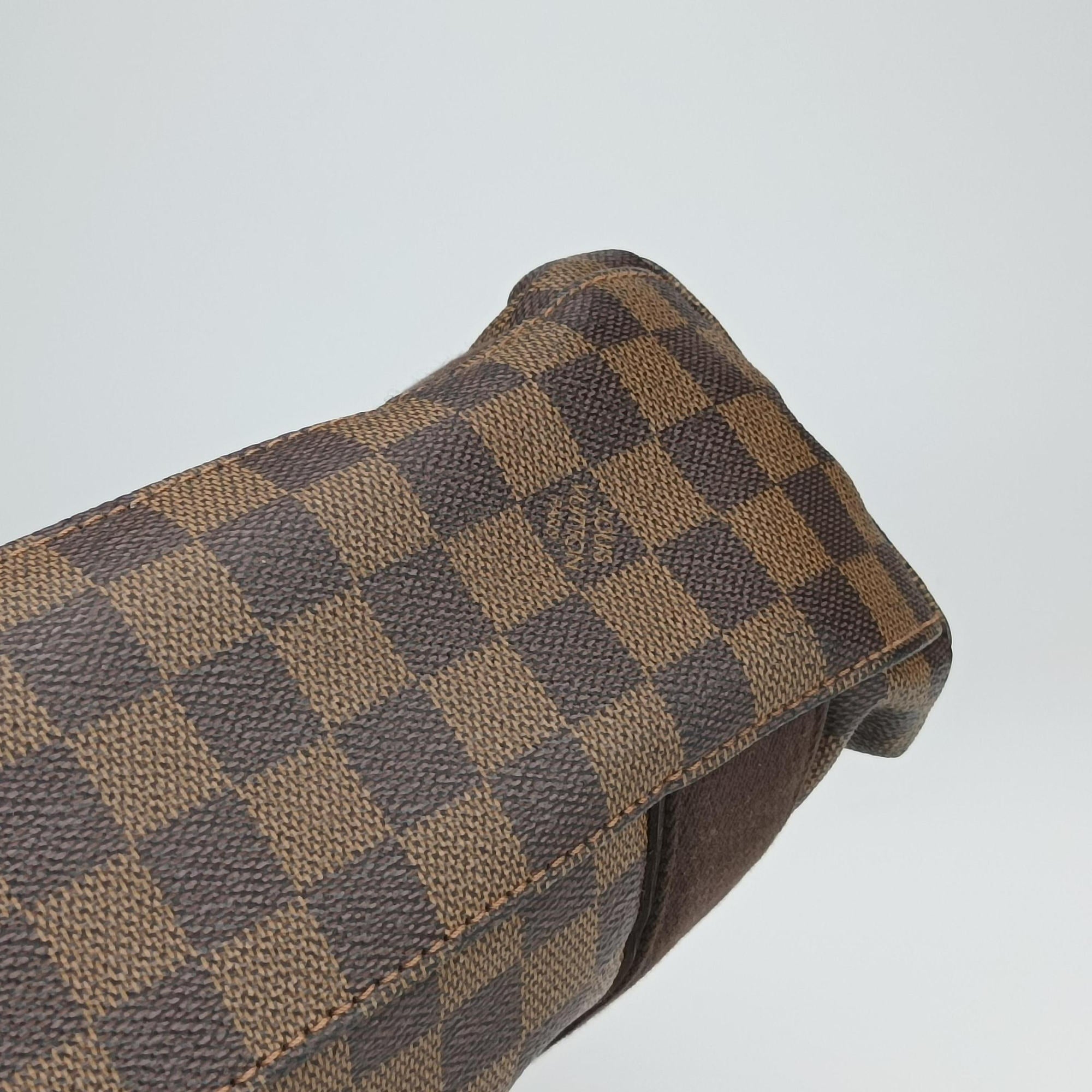 Pre-owned Louis Vuitton Cabas Bobur EBENE Damier Canvas N52006 handbag | stylenewstar