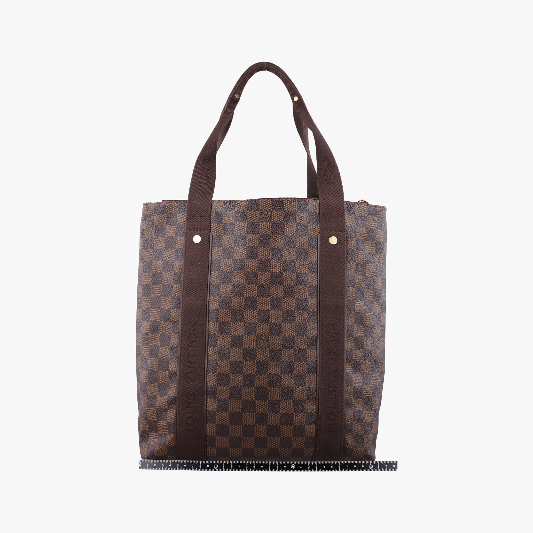 Pre-owned Louis Vuitton Cabas Bobur EBENE Damier Canvas N52006 handbag | stylenewstar