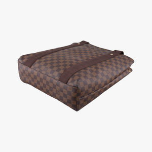 Pre-owned Louis Vuitton Cabas Bobur EBENE Damier Canvas N52006 handbag | stylenewstar
