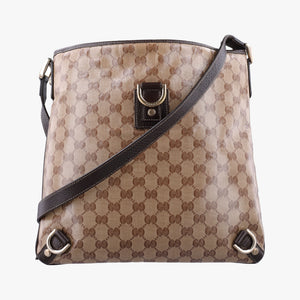 Vintage Gucci Abbey Brown PVC coated canvas 268642 shoulderbag | stylenewstar