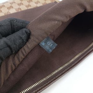 Vintage Gucci Abbey Brown PVC coated canvas 268642 shoulderbag | stylenewstar