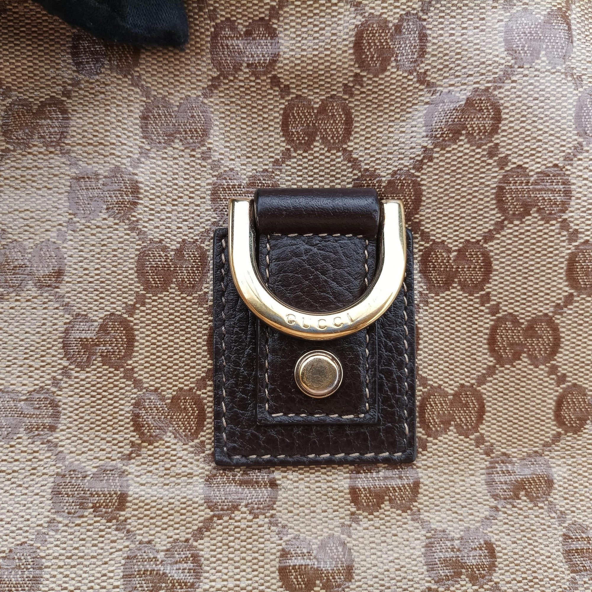 Vintage Gucci Abbey Brown PVC coated canvas 268642 shoulderbag | stylenewstar